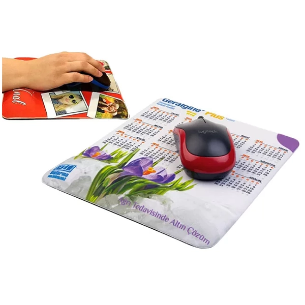 Bilek Destekli Bez Mouse Pad Dikdörtgen