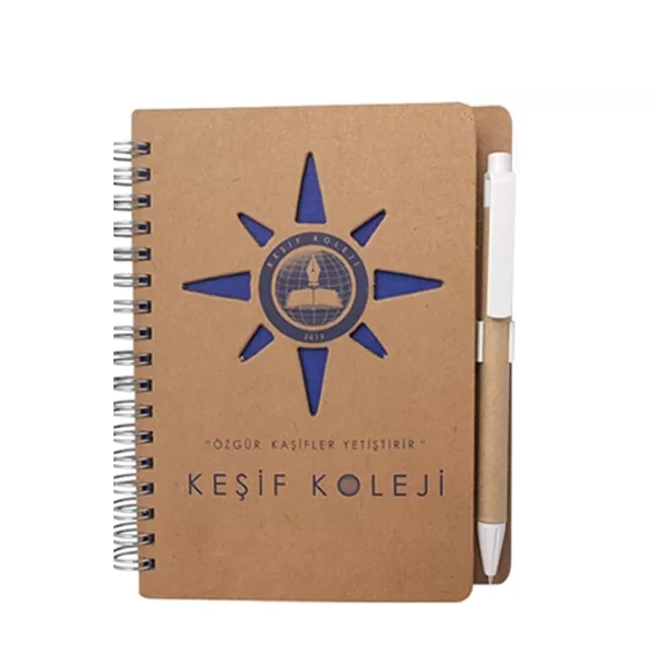 Sert Kapaklı Kalemli Defter