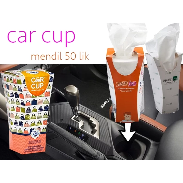 Car Cup Kutu mendil 40’lık