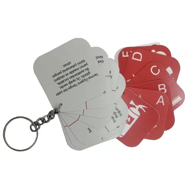Kılavuz PVC Anahtarlık 6 parça