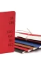 promosyon baskılı Deri Defter (Esnek) iplik Terzi dikiş 13×21 cm