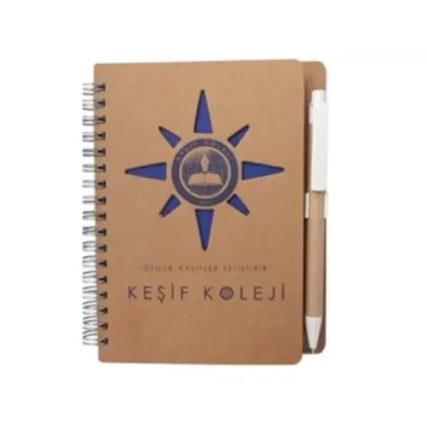Sert Kapaklı Kalemli Defter