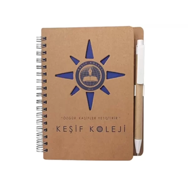 Sert Kapaklı Kalemli Defter