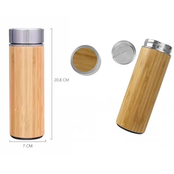 Ahşap Kaplama Termos 450 ML