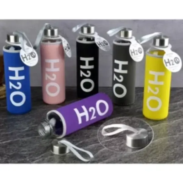 Kılıflı Cam Matara 750 ML