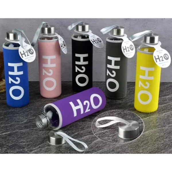Kılıflı Cam Matara 750 ML