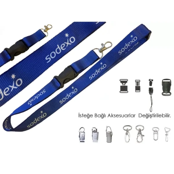 Lanyard Çift Toka Aparatlı