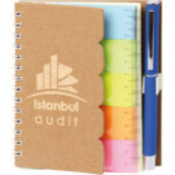 Spiralli Defter Ayraç Yapışkanlı Notluk