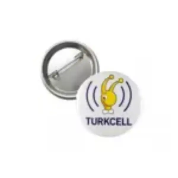 Buton İğneli Rozet (50mm)