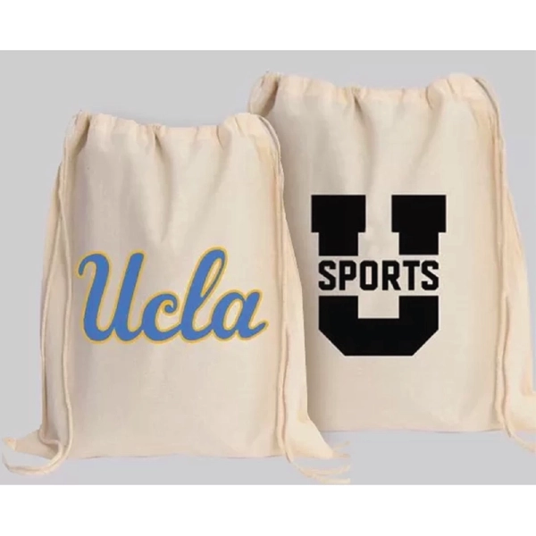 Organic Cotton Drawstring Backpack – BSHC 1