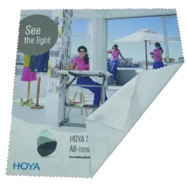 15×9 cm Microfiber Cleaning Cloth – Custom Printed