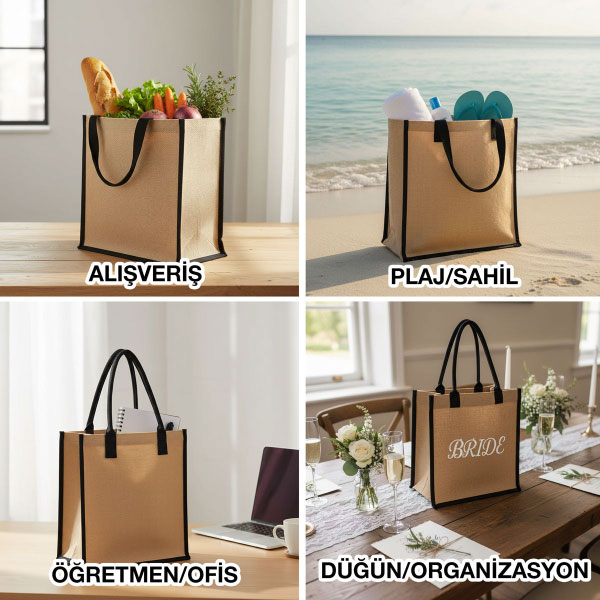 Jüt Plaj Çanta - JTC 3540 7 Jüt Plaj Çanta - JTC 3540 - Görsel 7