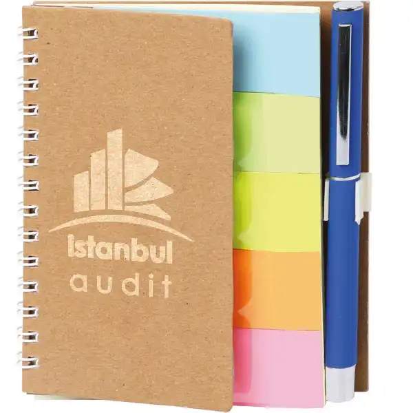 Defter Renkli Ayraç Spiralli Notluk – BGD 70