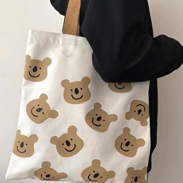 Renkli Baskı Soft Ham Bez Çanta 35x45 - STD 3 2 Renkli Baskı Soft Ham Bez Çanta 35x45 - STD 3 - Görsel 2