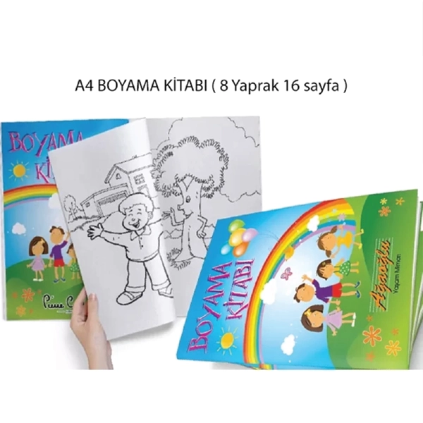 A4 Boyama Kitabı 21×29,7 cm – MB 12