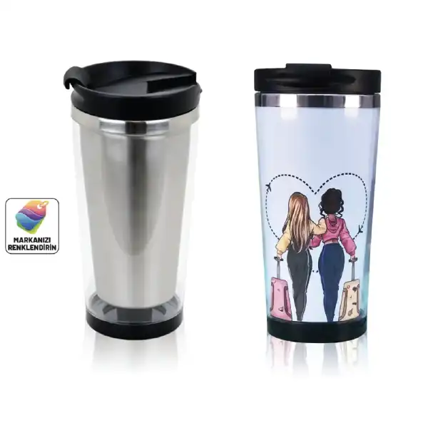 Şeffaf İçi Çelik Termos 400 ML TM 5535