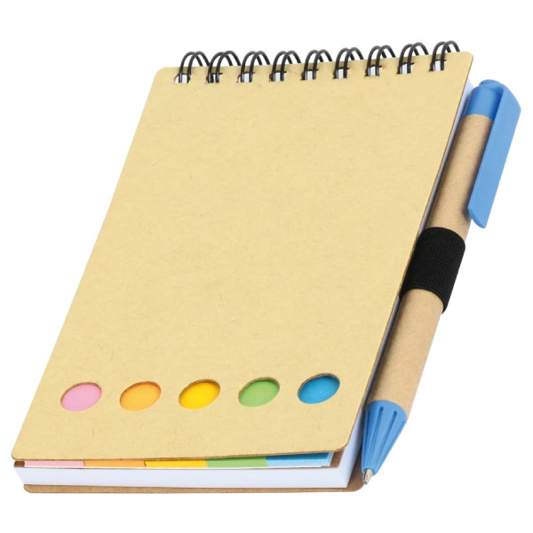 Renkli Yapışkanlı Notluk – 8.5 x 14 cm Spiralli