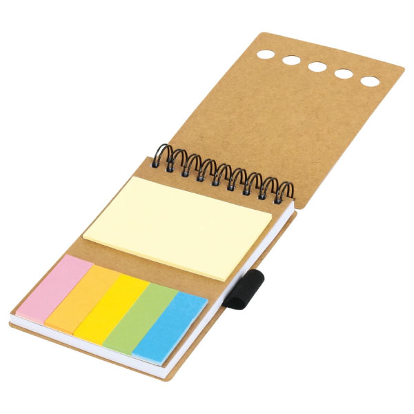 Renkli Yapışkanlı Notluk – 8.5 x 14 cm Spiralli 2 Renkli Yapışkanlı Notluk – 8.5 x 14 cm Spiralli - Görsel 2