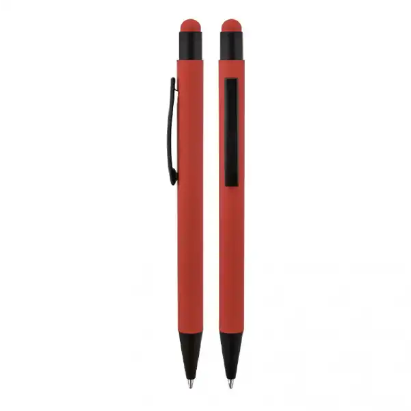 Metal Tükenmez Touchpen Rubber Gövde Kalem - 1027 2 Metal Tükenmez Touchpen Rubber Gövde Kalem - 1027 - Görsel 2